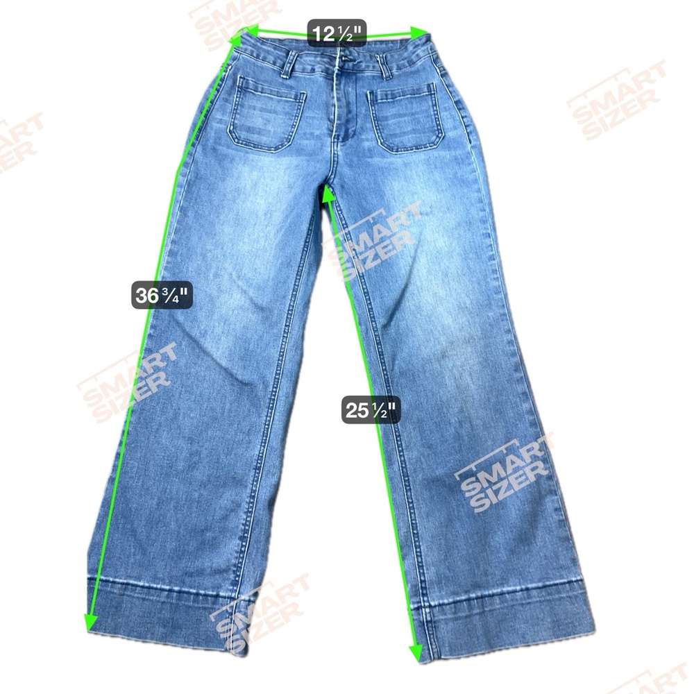 Classic Blue Wide-Leg Women Jeans size XS - Picture 7 of 7